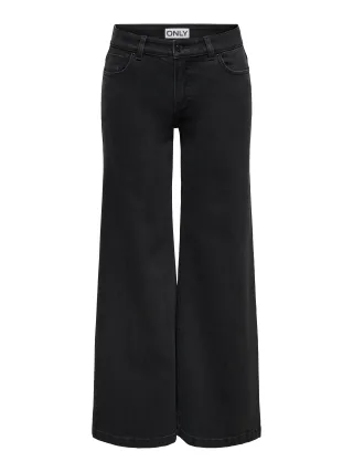 ONLY - ONLCALIFORNIA MW WIDE LEG FLARED DNM Washed Black - Gr. - 26/32
