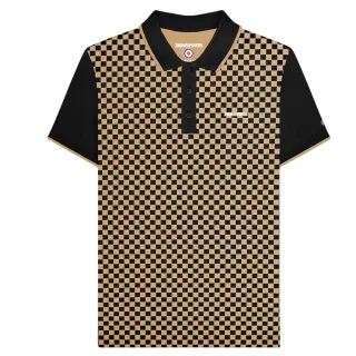 Lambretta - Poloshirt Rundum bedruckt für Herren (Schwarz/Nomade)