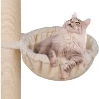 Happypet Kratzbaum, 600g Plüsch, ca. Ø 45 cm, Belastbar bis 15 kg