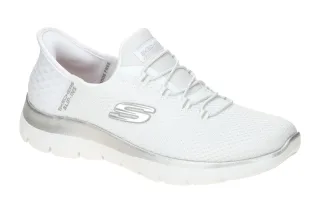 Skechers 150123 WSL Damen Sneaker white/silver - VEGAN + Maschinen Waschbar