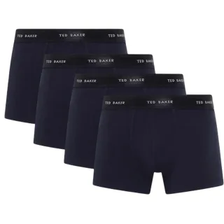 Ted Baker - Boxershorts für Herren (4er-Pack) (Marine)