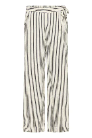 ICHI - Weit geschnittene Stoffhose - IHMARRAKECH blau - Gr. - M
