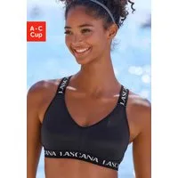 LASCANA ACTIVE Sport-BH ohne Bügel, mit Verschluss, große Größen, mit breiteren Trägern