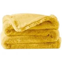 Wohndecke Premium aus Kunstfell » Dicke Hochwertige Decke » Couchdecke 150x200cm, VewoTex, » Kuscheldecke mit Wendeoptik
