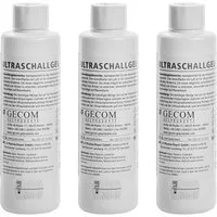 Gecom Gleitgel 3 x Ultraschallgel 250 ml Gel für Doppler und IPL, 3-tlg., Unisex