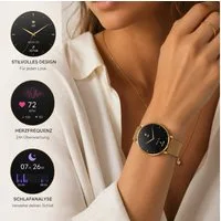 XCOAST SIONA 2 NANO - ultra kleine Damen Smartwatch (3,7 cm/1,19 Zoll, iOS und Android) Filigran, Frauen Armbanduhr, Fitnesstracker, 1-tlg., Fitness Tracker, Damenuhr, 7 Tage Akku, Wasserdicht, Puls, Blutdruck, Blutsauerstoff