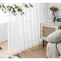 M&W DAS DESIGN Vorhang Wohnzimmer Schlafzimmer​​ Mit ösen 140Bx245H (1er), 2 für Paar