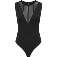 ONLY Body ONLLIVE LOVE S/L BODY WITH MESH CS JRS Baumwollmischung