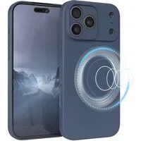 EAZY CASE Handyhülle für Apple iPhone 17 Pro Max Hülle Silikon 6,9 Zoll, Softcase mit MagSafe mattierte Silikonhülle Back Cover Petrol