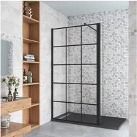 duschspa Duschwand 8mm Duschtrennwand Duschwand Glaswand Walk in Dusche mit Flipper-Panel, Einscheibensicherheitsglas, Sicherheitsglas, (Set), Nano Glas