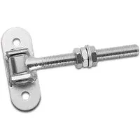 SO-TECH® Torbeschlag Torangel 190 mm mit Befestigungsplatte M16 verstellbar Torbe (1 St), verstellbar, Torband Konstruktionsscharnier
