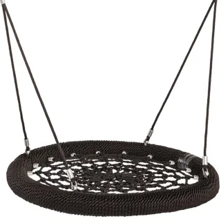 Professionelle Nestschaukel Rosette Ø100 cm für öffentliche Spielplätze - Witterungsbeständig EN 1176 zertifiziert - Belastbar bis 400kg - Wickey