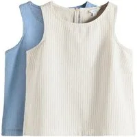 The Set Trägertop The Set Denim-Oberteile, 2er-Pack (2-tlg)