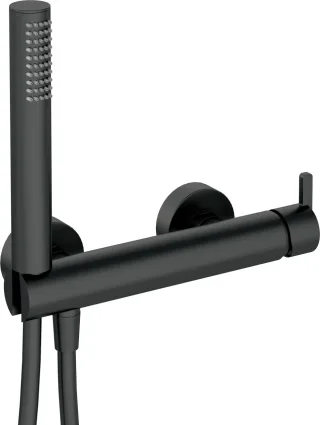 Neuesbad Serie 600 Brausearmatur mit Brauseset, Oberfläche: schwarz matt NB1BQS_N41M1