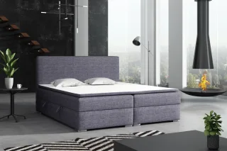 Boxspringbett Schlafzimmerbett DORIAN 140x200cm inkl.Bettkasten