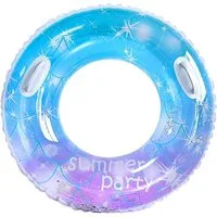 FELIXLEO Schwimmring Erwachsene Aufblasbar mit Griff 80x38 cm Blau Pool Strand. (1-tlg)