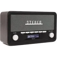 Denver DAB-18DGR Digitalradio (DAB) (DAB+, FM (RDS), 4 W, Retro-Design, Bluetooth, DAB+/FM, LCD-Display, AUX-In, Teleskopantenne)