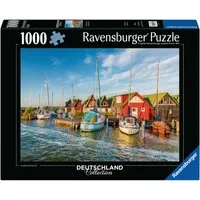 Ravensburger Puzzle Romantische Hafenwelt von Ahrenshoop, 1000 Puzzleteile, Made in Germany