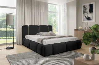 Polsterbett Schlafzimmerbett SPRINGS Komplettset 140x200cm in Stoff Lambi Sch...