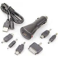 All Ride USB Multi Ladegerät 8-tlg. Set 12V / 24V Kfz Mini Adapter Ladeadapter Universal-Ladegerät (8-tlg., umfangreiche Steckertypen)
