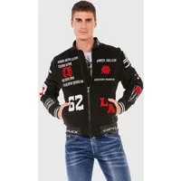 Cipo & Baxx Outdoorjacke Jacke mit coolen Stickereien