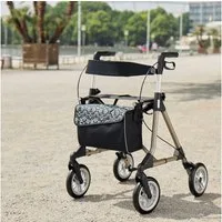 RUSSKA Rollator Russka Tasche mit Magnetverschluss für Elan Rollator Ornament Schwarz