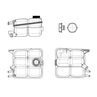 NRF K?hlmittelausgleichsbeh?lter Ford C-Max Focus Kuga Mazda 3 Volvo C30