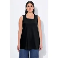 Ulla Popken Longshirt Longtop Classic Fit Carré-Ausschnitt ärmellos