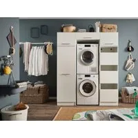 Laundreezy Mehrzweckschrank-Set LAUNDREEZY LDLK3, Breite 167,5 cm, Softclose, höhenverstellbare Füße