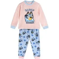 Cerda Pyjama Bluey Kinder Pyjama lang Coral Fleece Schlafanzug Jungen Mädchen