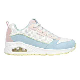 Skechers - "Uno Stand On Air" Sneaker für Damen, Wildleder (Hellblau/Pink)