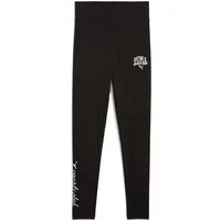 PUMA Leggings CLASS HIGH WAIST LEGGINGS G mit hohem Bund, für flexiblen Sitz, aus Baumwollmischung