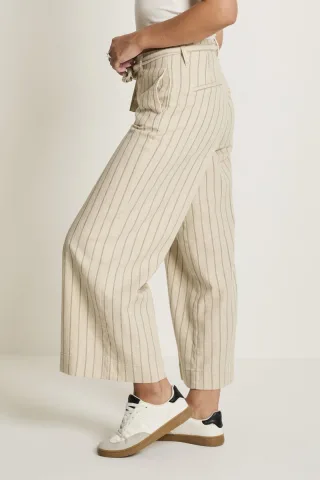 para mi - Culotte Hose mit weitem Bein beige - Gr. - 38