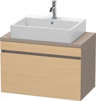 Duravit DuraStyle Konsolenwaschtischunterbau wandhängend Natur Eiche & Basalt Matt 800x478x512 mm -  DS530203043