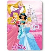 Wohndecke Disney Prinzessin Castle Polarfleecedecke 100x140cm, Disney, Geschenkidee für Mädchen und Jungen