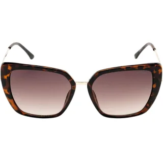 Guess – Cat Eyes – Sonnenbrille mit braunen Verlaufsgläsern in dunklem Havannabraun