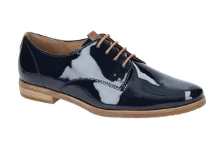 Gabor 02.065.96 Damen Halbschuhe FLORENZ in nightblue/peanut Echtleder mit Gu...