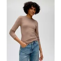OPUS Langarmshirt Sifa aus weichem Jersey Gerader Schnitt mit Rundhals für cleane Layerings