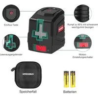 HYCHIKA Laserwasserwaage HYCHIKA Cross Line Laser Green