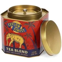Rex London Teedose Achteckige Teedose aus Metall 10,4 cm aromadicht für losen Tee
