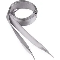 maDDma Schnürsenkel 1 Paar Schnürsenkel Satin 110cmx19mm Bekleidungskordel Kordel, 110 x 1.9 cmhellgrau