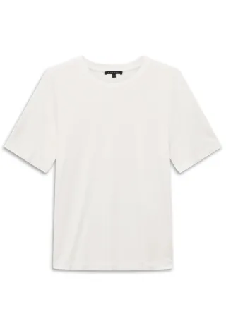 Bugatti Damen T-Shirt aus 100% Viskose mit Rundhalsausschnitt