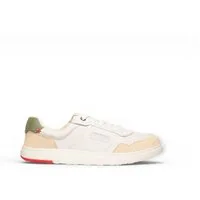 BLUSUN Barfussschuhe BLSN-600+W (Glattleder/Veloursleder) weiss/beige Damen Sneaker