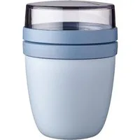 Mepal Lunchbox Lunchpot 2-teilig Kunststoff To Go Frühstück, Polypropylen (PP), PCTG, geeignet für Spülmaschine, Nordic Blue