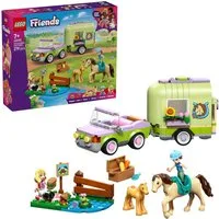 LEGO® Pferd und Fohlen mit Pferdeanhänger (42695), LEGO Friends Konstruktionsspielsteine, (279 St)