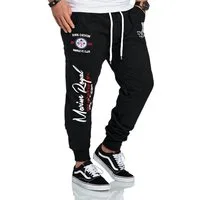 RMK Jogginghose Herren Trainingshose Sport Hose Jogger Fitness "Marine Royal" Elastikbund mit Tunnelzug