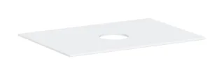 Hansgrohe Xevolos E Konsole 780/550 mit Auschnitt mittig für Aufsatzwaschtisch ohne Hahnloch, Mattwe 54328700