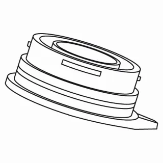 KWC Brausesieb Küche ORCINO, schwarz RAL 9005 Bajonett,503802 503802