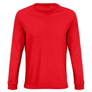 SOLS Unisex Pioneer Langarm-T-Shirt aus Bio-Baumwolle für Erwachsene (leuchtend rot)