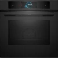 BOSCH Einbaubackofen Serie 8 Serie 8, HSG938EM1, Einbau-Dampfbackofen, Schwarz, EEK: A+